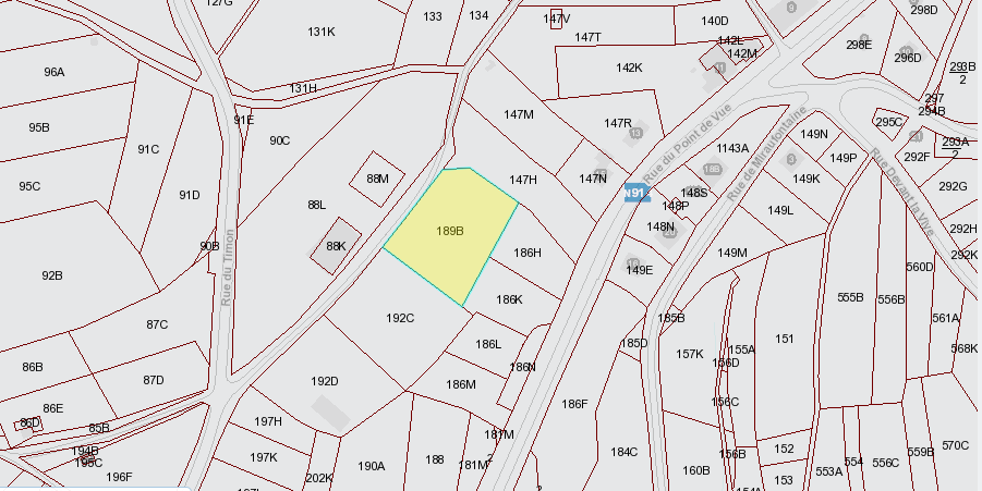 Superbe parcelle de plus de 3600 m²