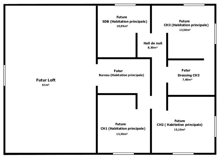 Villa exploitable sur 500m²