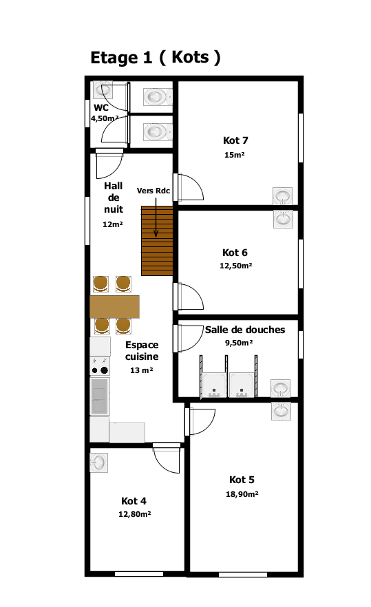 Vaste site exploitable sur plus de 1.880m²