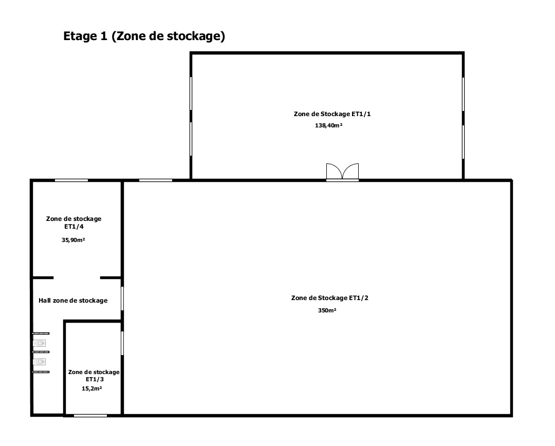 Vaste site exploitable sur plus de 1.880m²
