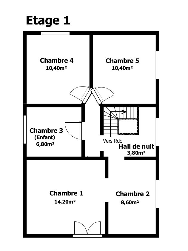 Belle maison 5 chambres avec grand jardin