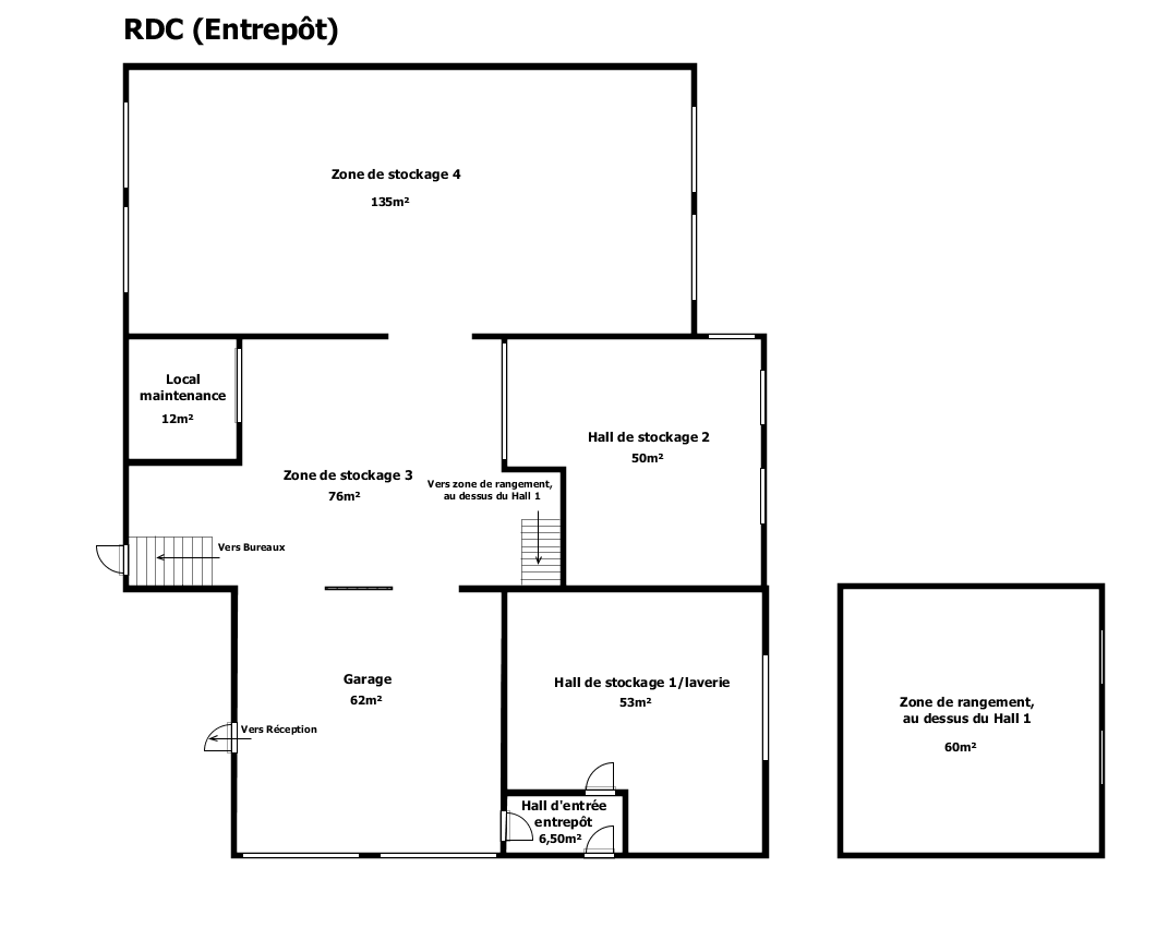 Vaste site exploitable sur plus de 1.880m²