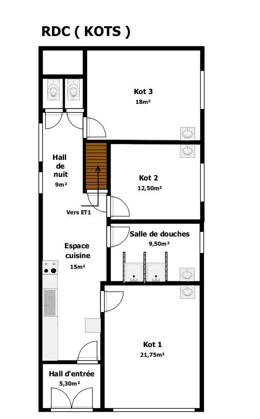 Vaste site exploitable sur plus de 1.880m²