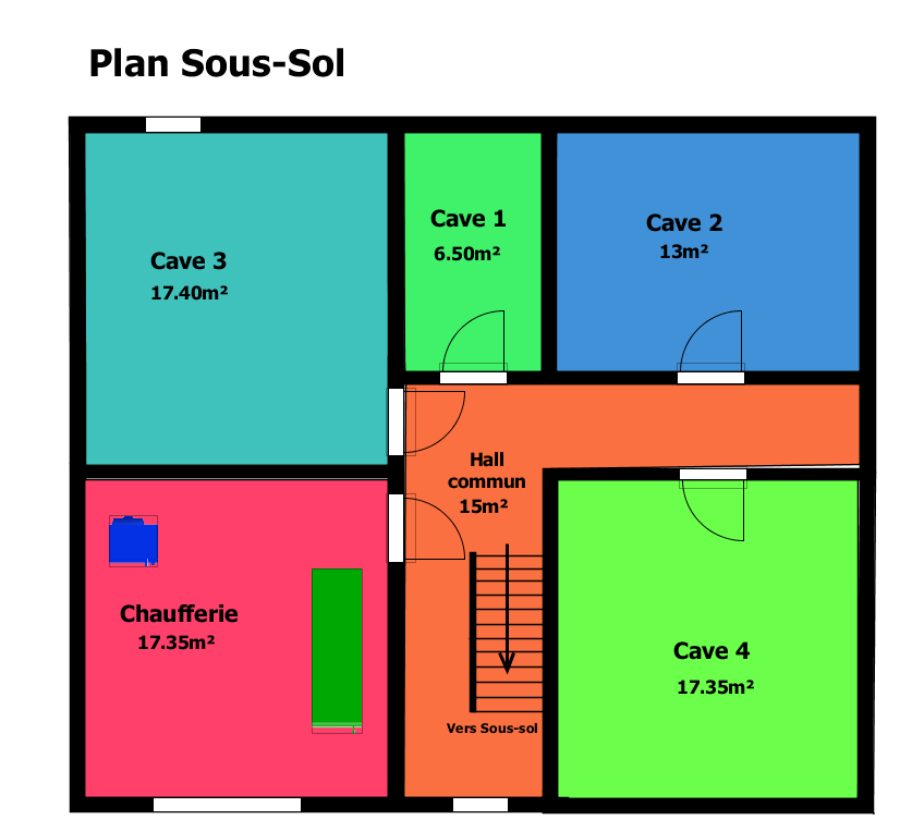 Immeuble rapport composé de 4 appartements