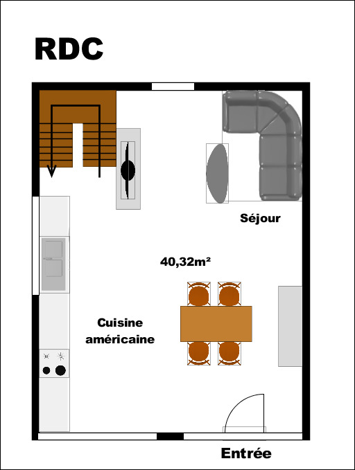 Maison 2 chambres très lumineuse