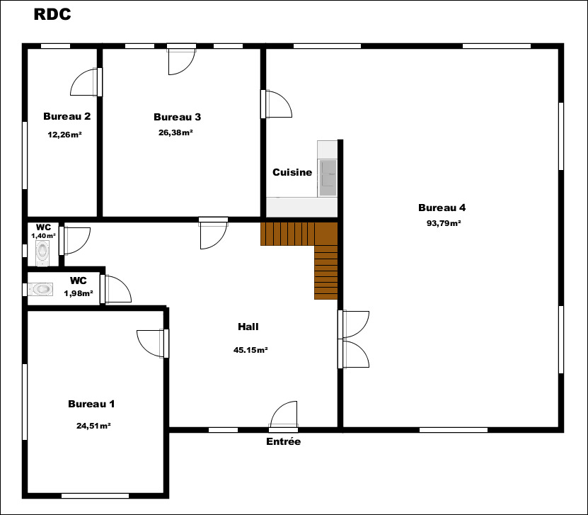 Beau bâtiment commercial