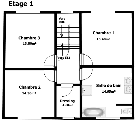 Maison 3 chambres exploitable sur 516m²