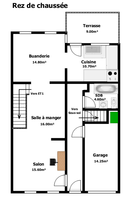 Belle maison 3 chambres
