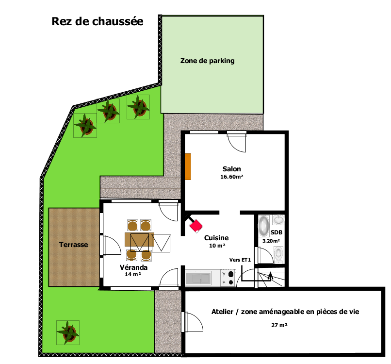 Belle maison 2 chambres