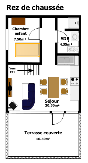 Belle maison 2 chambres