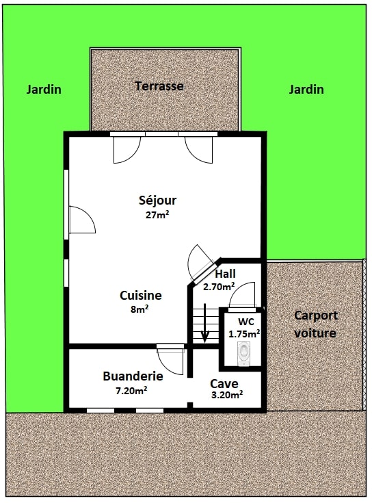 Superbe maison neuve exploitable sur 130m²