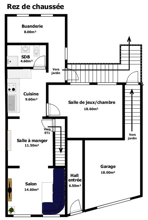 Belle maison 3 chambres