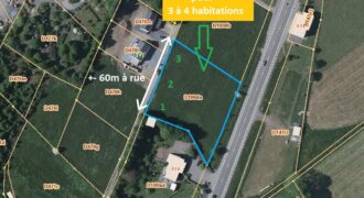 Terrain pour 3 à 4 habitations.