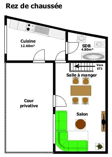 Belle maison 2 chambres