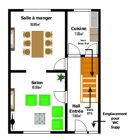 Belle maison 3 chambres