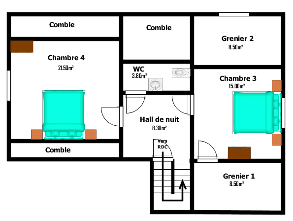 Avis aux investisseurs, deux maisons sur un terrain de plus de 1600m²
