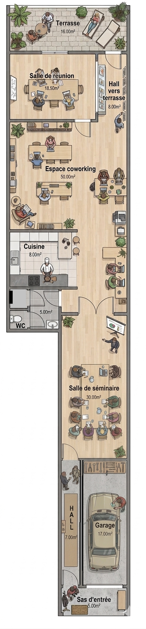 Superbe espace bureau exploitable sur plus de 160m²