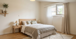 Maison deux chambres avec garage et jardin