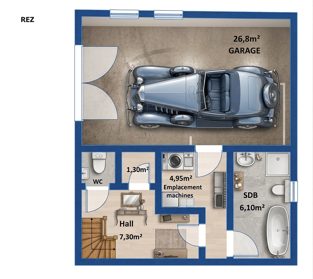 Avis aux investisseurs, sympathique maison sur un terrain de 875m²